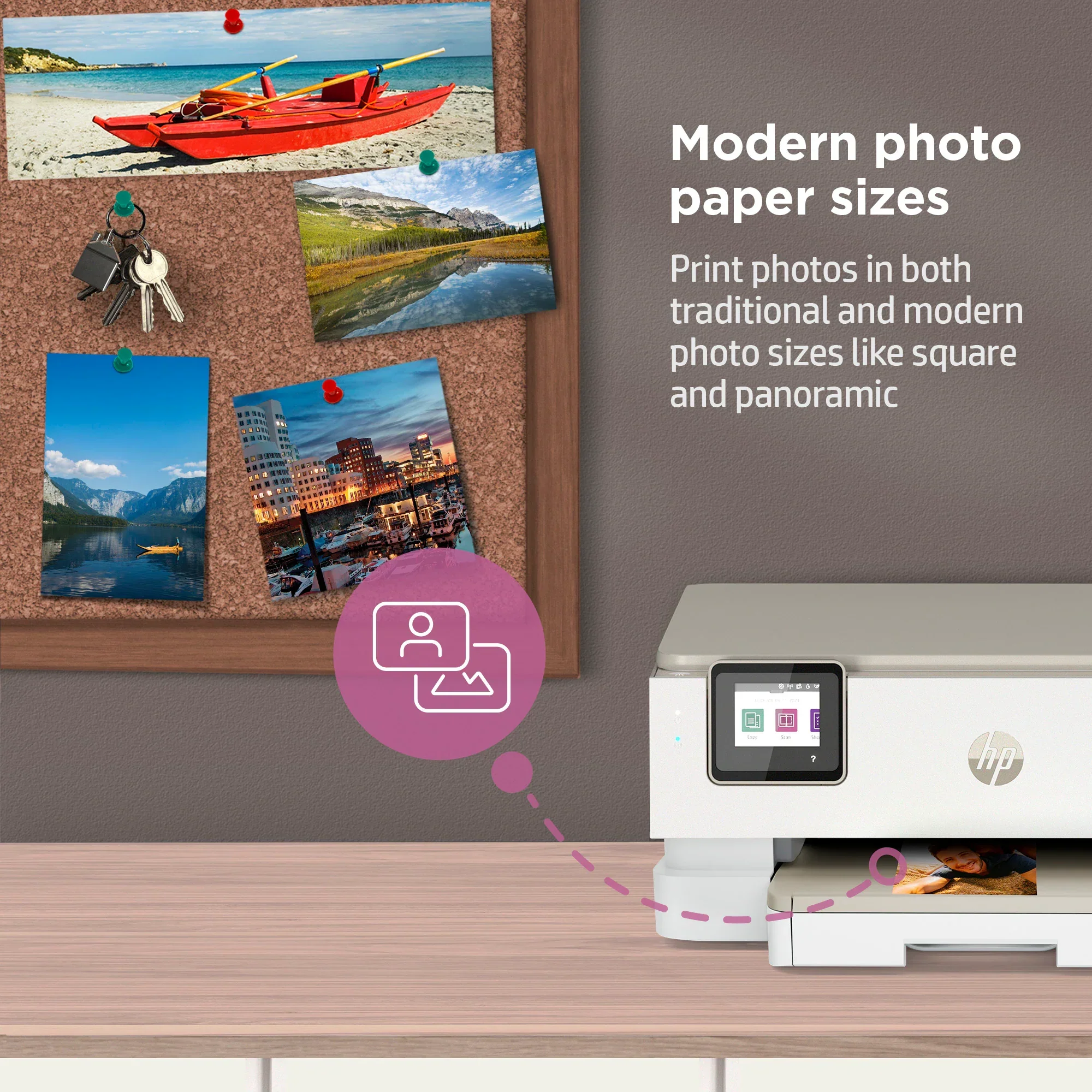 HP Envy 7255e Wireless Photo All-in-One Color Inkjet Printer for Home and Creative Printing - Image 2